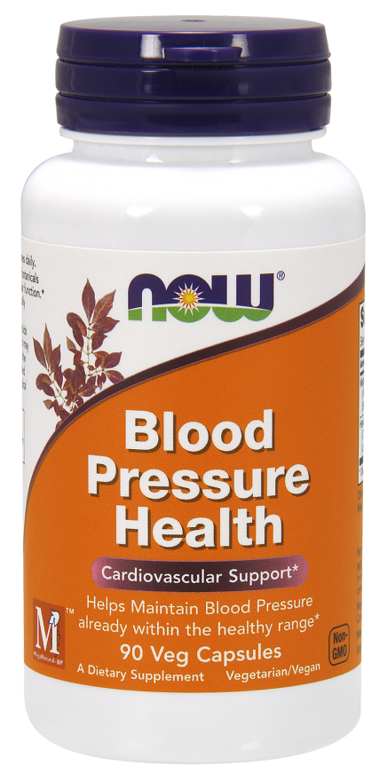 Нормалізація тиску, Blood Pressure Health, Now Foods, 90 вегетаріанських капсул