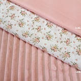 Плюш мінки stripes ніжно-персиковий у смужку, ширина 84 см, (310 г/м), фото 8