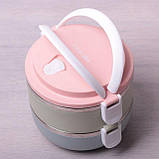  Ланчбокс подвійний Kamille 1400 мл , фото 4
