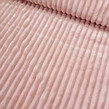 Плюш мінки stripes ніжно-персиковий у смужку, ширина 84 см, (310 г/м), фото 5