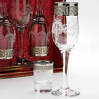 Набір келихів для шампанського + стаска Мускат 160/837 12 шт.