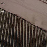 Плюш мінки stripes димчастий коричневий (моко) у смужку, ширина 84 см, (310 г/м), фото 5