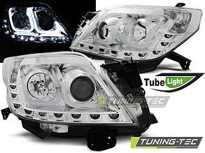 Фары TOYOTA LAND CRUISER 150 09-13 TUBE LIGHT CHROME