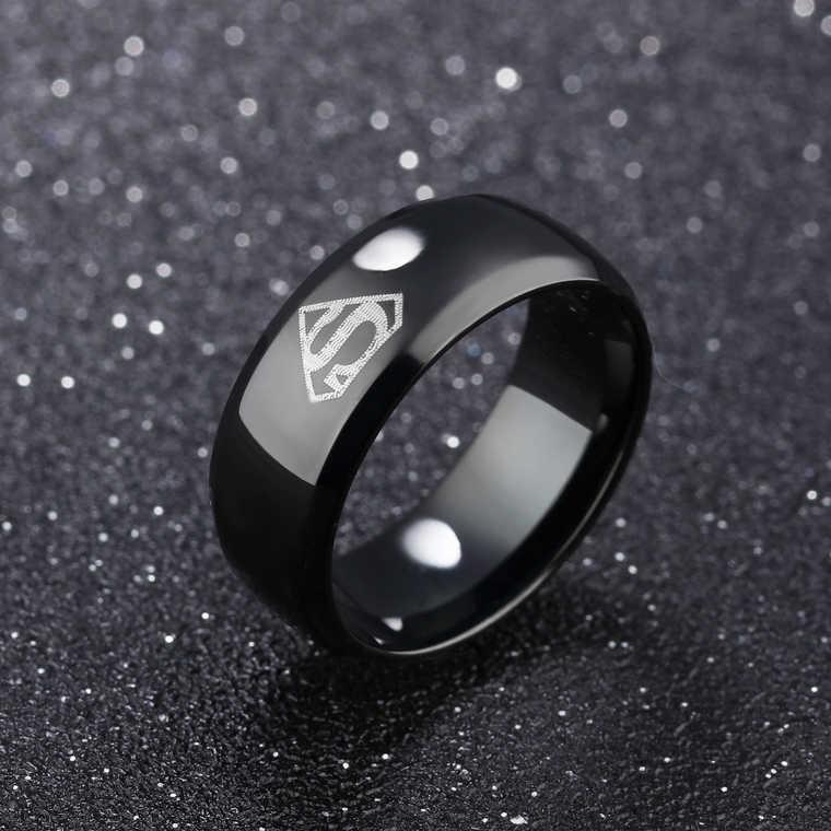 Чоловіче кільце зі сталі «Superman», р. 20, фото 1