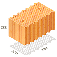 Керамический блок ТеплоКерам 380мм