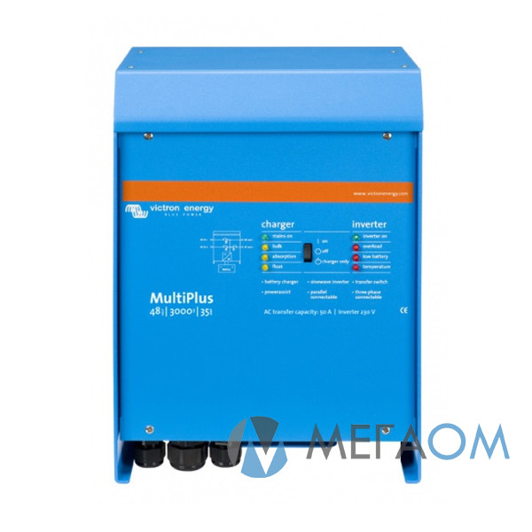 Інвертор MultiPlus 48/3000/35-16 (3 кВА/2.4 кВт, 1 фаза/без контролерів заряду), фото 1