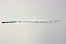 Пензлик для нанесення акрилу (прозорий) No 6