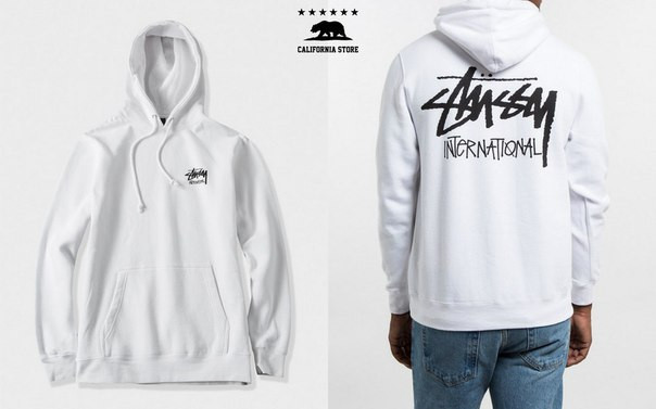 Худі чоловіча з принтом Stussy International Толстовка XS