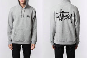 Худі чоловіча з принтом STUSSY BASIC LOGO HOOD 16 Толстовка XS