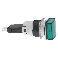 XB6CV3BB сигнальная лампа 16мм 12-24В зеленая квадратная - фото 1 - id-p646730239