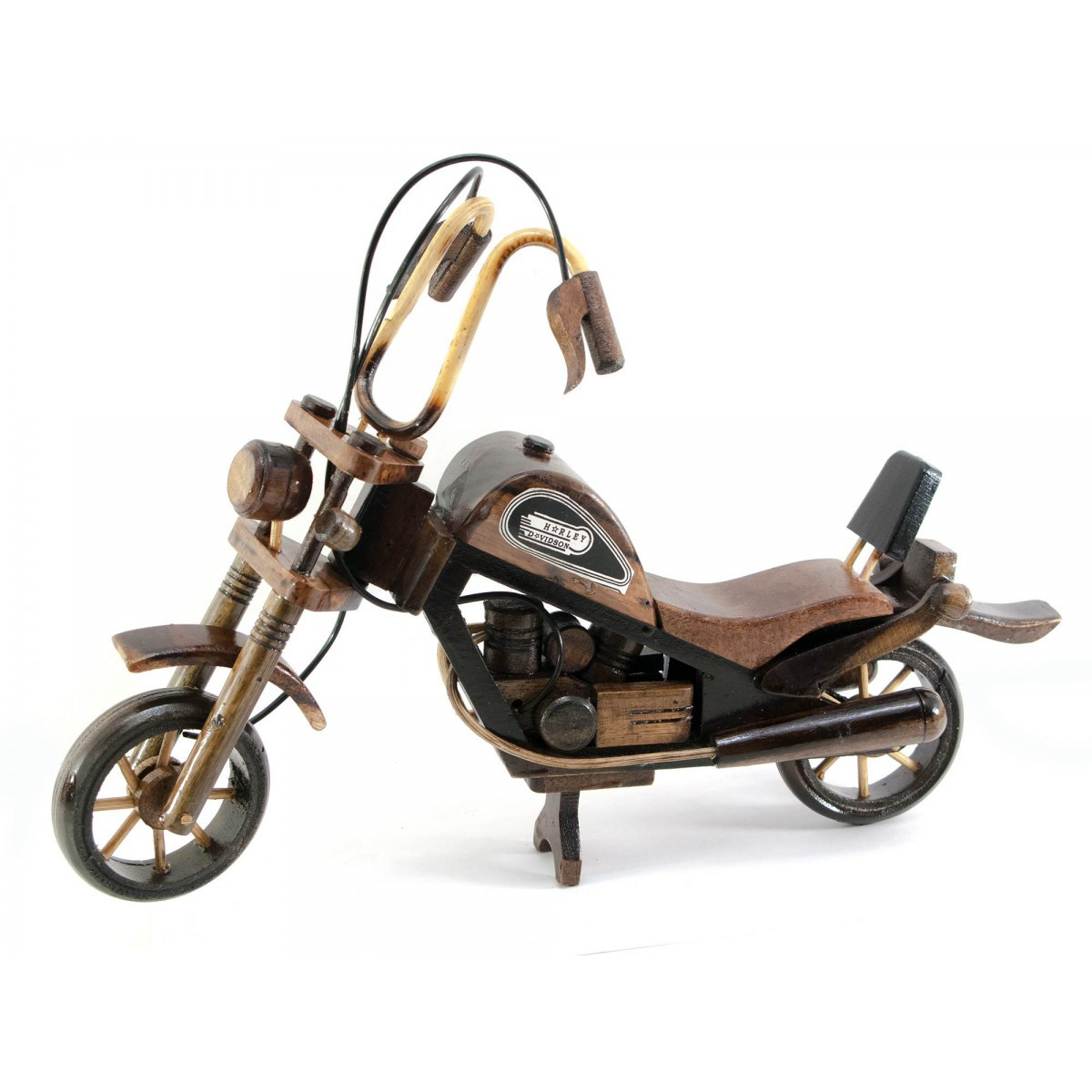 Статуетка дерев'яна Байк Харлей Девідсон, фото 1