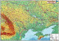 Карта Физическая карта Украины 110*77см Картон М1:1250000