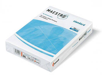 Папір для принтера А4 білий 80 г/м 500 л. Maestro Standard A4.80.MG Клас С