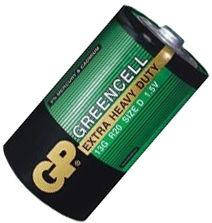 Батарейка GP 1шт 13G-S2 сольова R20, D