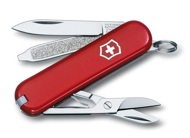 Victorinox Classic SD 58 мм 7 предметів червоний + ножн. + чохол Vx06223