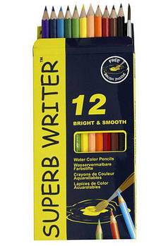 Олівці акварельні 12кол. Marco Water Soluble Colors + пензель 4120-12CB