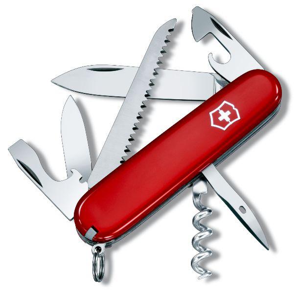 Victorinox CAMPER 91 мм 13 предметів червоний + штопор + пила Vx13613