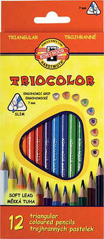 Олівці кольорові 12кол. Koh-i-Noor 3132 Triocolor