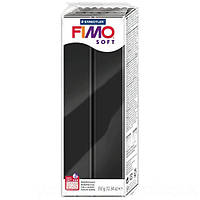 Полимерная глина пластика Фимо Софт FIMO Soft, упаковка 454 г, черный №9