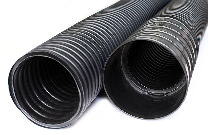Труба 110мм двустенная черная ПНД с протяжкой гофрированная 50м DKC ...