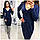 Сукня модель (803) , меланж, колір синій, фото 3
