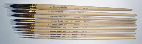 Пензлик Чорний Речка, Колонок, круглий No7 подовж. арт.ЖК1-072, фото 1