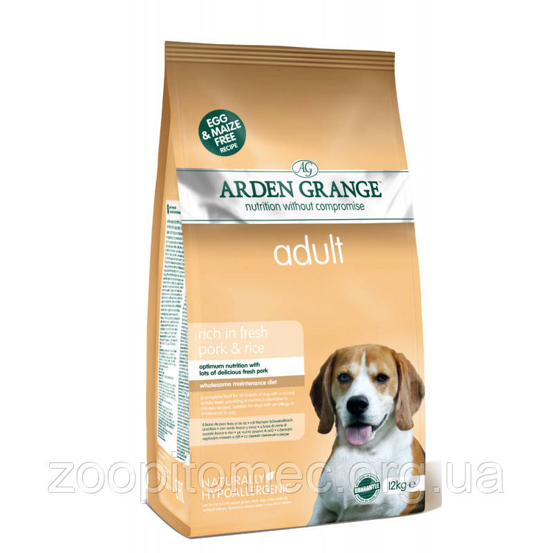 Arden Grange (Арден Грендж) Adult Dog Pork Rice Корм для дорослих собак свинина з рисом, 2 кг