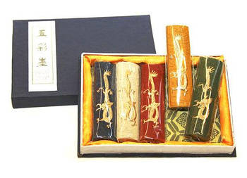 Туш китайська суха D. K. ART - CRAFT набір 5кол. 31р