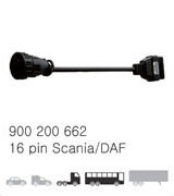 Перехідник OBD-II на Scania 16 pin / DAF 16 pin, фото 1