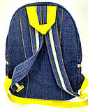 Джинсовий рюкзак Посипаки, фото 3
