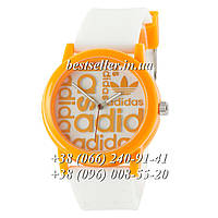 Часы Adidas Silicone 42mm White/Yellow.