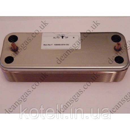 Теплообмінник вторинний 30 кВт для газового котла Ariston Microgenus 998483 16 пластин, фото 1