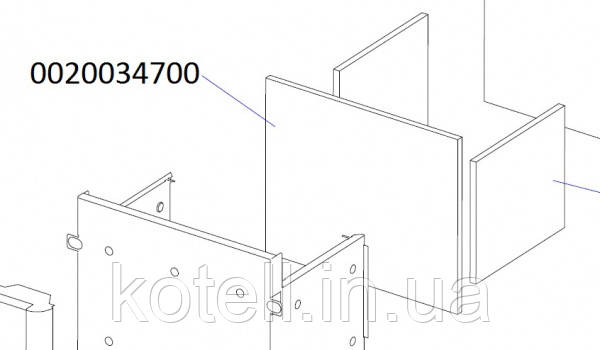 Ізоляція на газовий котел Протерм 242*290 мм Леопард v17, Рись RenovaStar ( 0020034700)