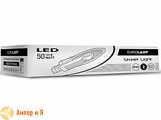 Світлодіодний світильник вуличний полегшений COB 50 W 5500 LM 6000 K EUROLAMP LED, фото 2
