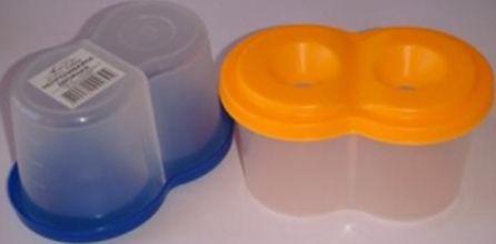 Стакан-непроливайка на 2 відділення АТЛАС/ЛюксКолор К3023/9022/3024/СН-2, фото 1