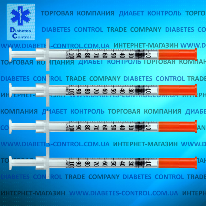 Інсуліновий Шприц Vogt U-100, 1 мл, 30G, 1 шт.