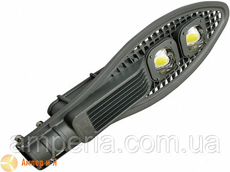 Світлодіодний світильник вуличний полегшений COB 100W 11000LM 6000K EUROLAMP LED, фото 2