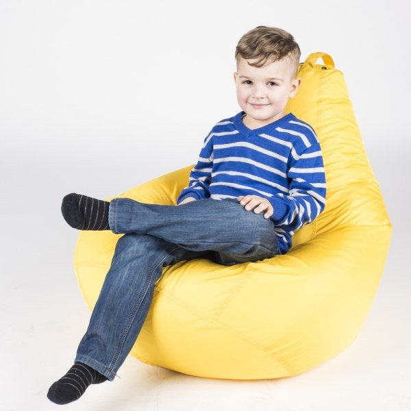 Крісло-мішок груша Оксфорд 85х105 см Жовте, фото 1