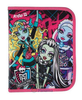 Папка для зошитів B5 KITE мод 203 на блискавці Monster High MH13-203K