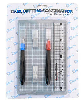 Набір для моделювання 2015: килимок самовідновлювальний, 2 макетних ножі, змінні леза,  DAFA