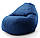 Овальне крісло - мішок груша Мікро-рогожка 85*105 см З додатковим чохлом, фото 3