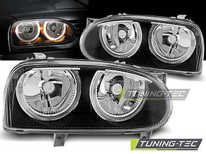 Фари VW GOLF 3 09.91-08.97 ANGEL EYES BLACK