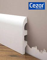 Плінтус під фарбування з дюрополімер Елегант LPC - 19 (2м. п.)