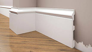 Плінтус під фарбування з дюрополімер Елегант LPC - 22 (2м. п.)