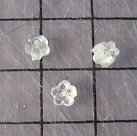 Заглушка для сережек и пуссет, силиконовая, цветок, 5 мм