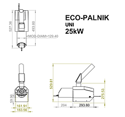 Пелетний пальник 25 кВт Eco-Pallik серія UNI (Польща), фото 4