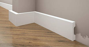 Плінтус під фарбування з дюрополімеру Елегант LPC — 27 (2 м.п.) 57х16мм