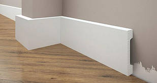 Плінтус під фарбування з дюрополімер Елегант LPC - 28 (2м. п.)