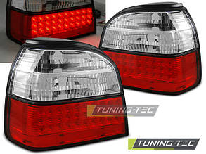 Задні ліхтарі VW GOLF 3 09.91-08.97 RED WHITE LED