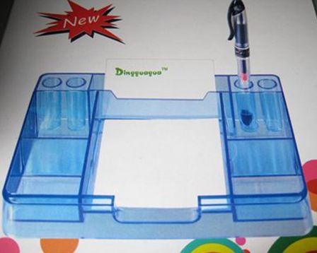 Підставка канцелярська пластик прозора DG-3019, фото 1